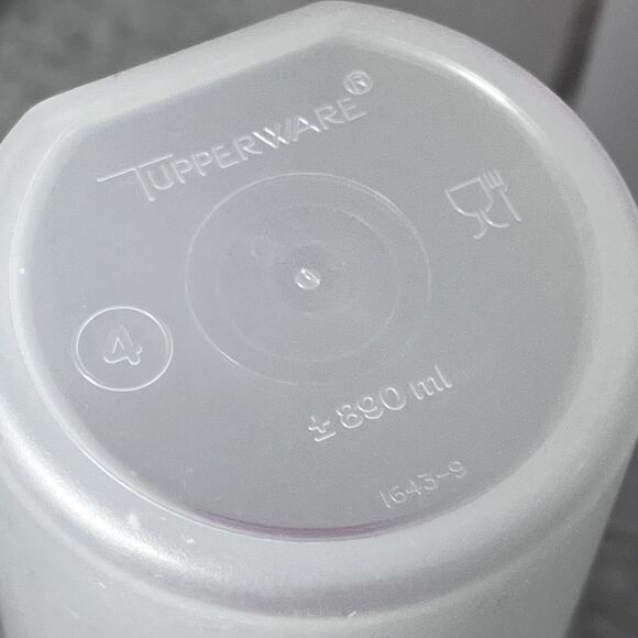 Tupperware Modular Mate Oval 4 Containers Set of 5 Red Lids 890ml Pantry Storage - Picture 7 of 9